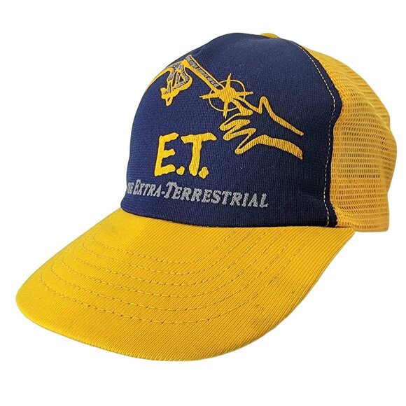 Universal Other - Vintage 80s E.T. Cap Men Accessories Trucker Hat ET Extraterrestrial Movie Blue